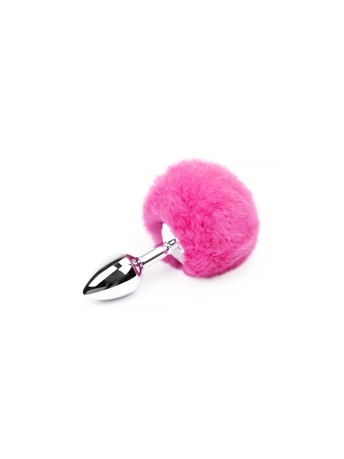 Plug Anal con Pompon Rosa Talla S