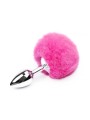 Plug Anal con Pompon Rosa Talla S