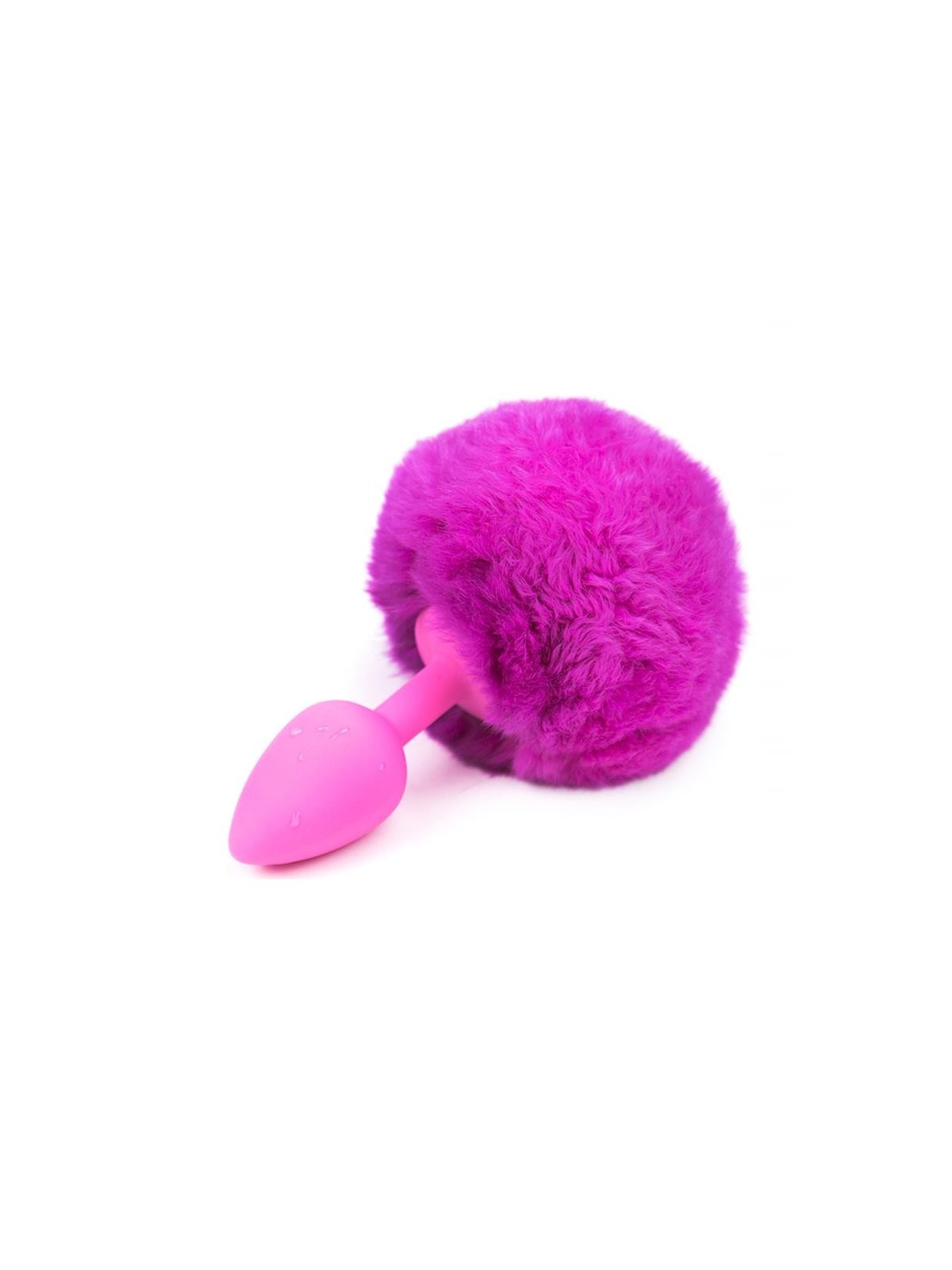 Plug Anal con Pompon Purpura Talla S