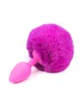 Plug Anal con Pompon Purpura Talla S