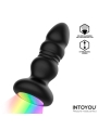 Krax Plug Anal con Vibracion Thrusting y Luz Led con Control Remoto