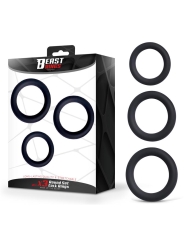 Set de 3 Anillos para el Pene Silicona S M y L