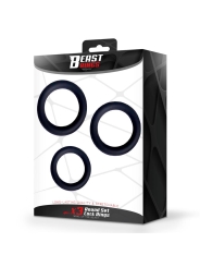 Set de 3 Anillos para el Pene Silicona S M y L