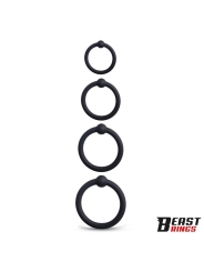 Set de 4 Anillos para el Pene Silicona