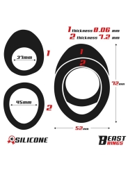 Anillo Doble para el Pene 37 45 mm