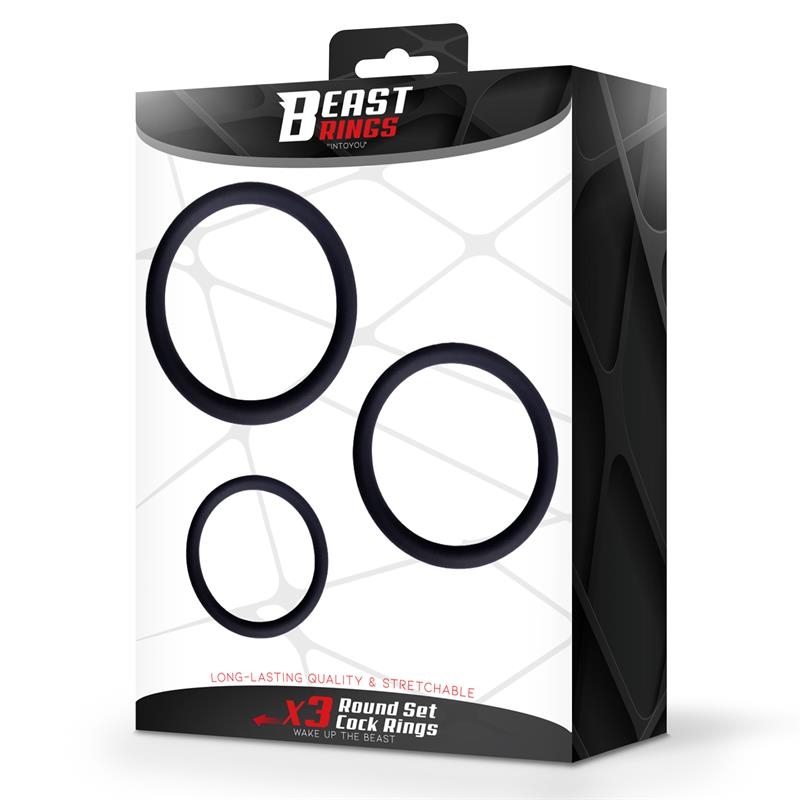 Set de 3 Anillos para el Pene Silicona S M y L