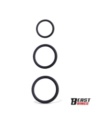 Set de 3 Anillos para el Pene Silicona S M y L