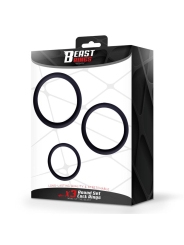 Set de 3 Anillos para el Pene Silicona S M y L