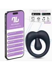 Kenny Anillo Vibrador con Estimulador de Clitoris y APP Azul Oscuro