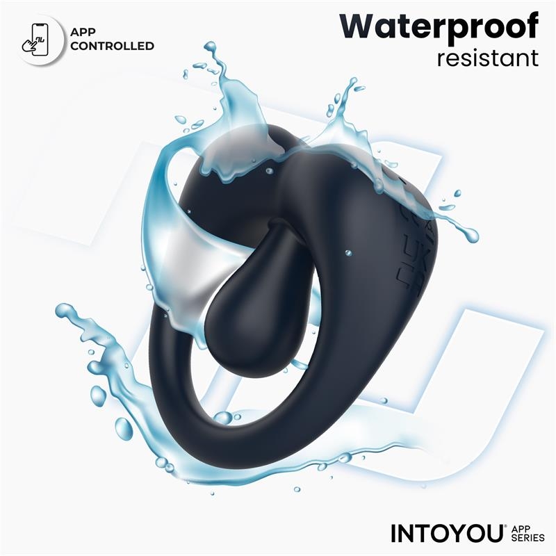 Kenny Anillo Vibrador con Estimulador de Clitoris y APP Azul Oscuro