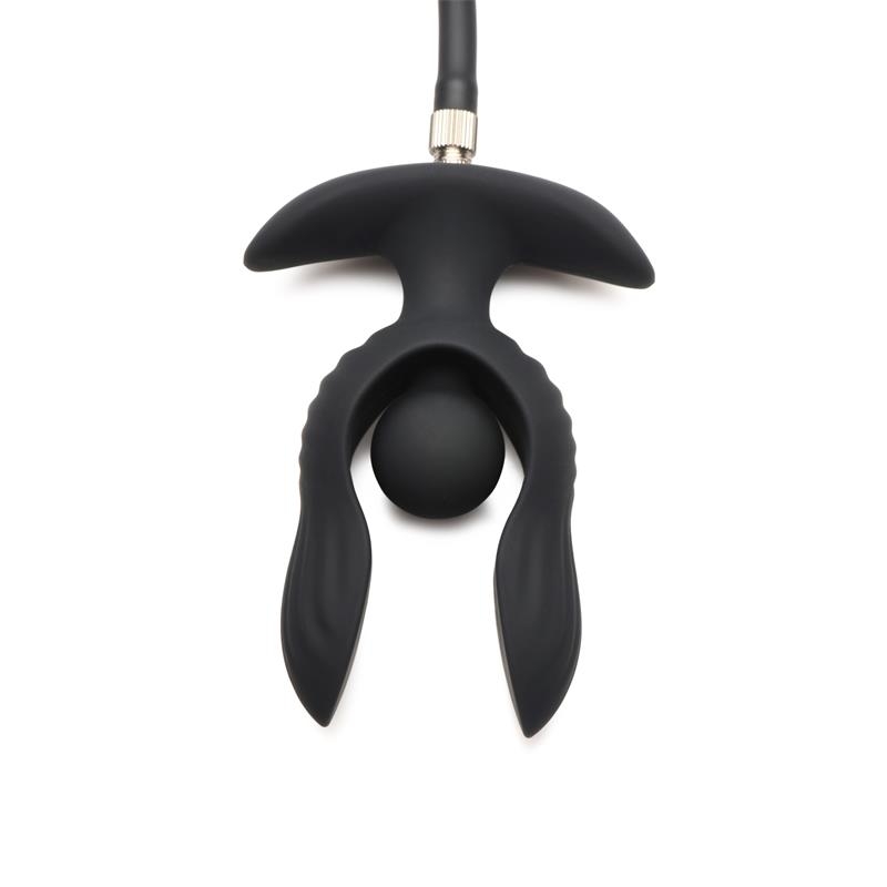 Dark Pearl Plug Anal con Inflado y Vibracion con Control Remoto