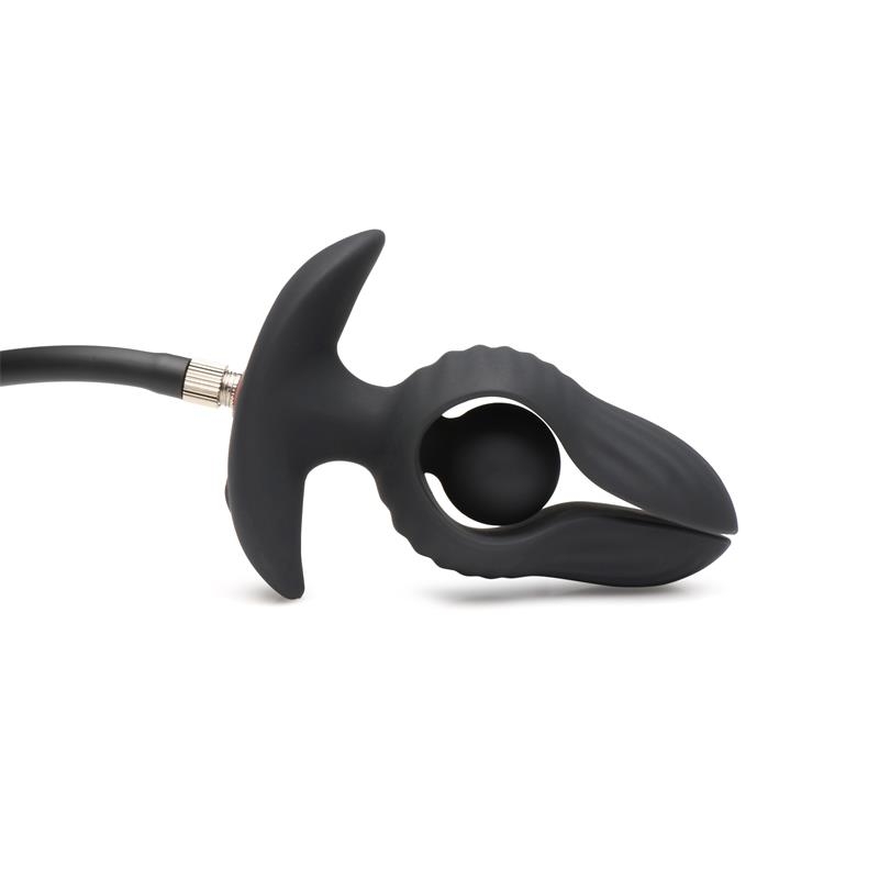 Dark Pearl Plug Anal con Inflado y Vibracion con Control Remoto