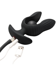 Dark Pearl Plug Anal con Inflado y Vibracion con Control Remoto