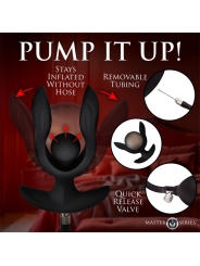 Dark Pearl Plug Anal con Inflado y Vibracion con Control Remoto