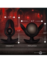 Dark Pearl Plug Anal con Inflado y Vibracion con Control Remoto