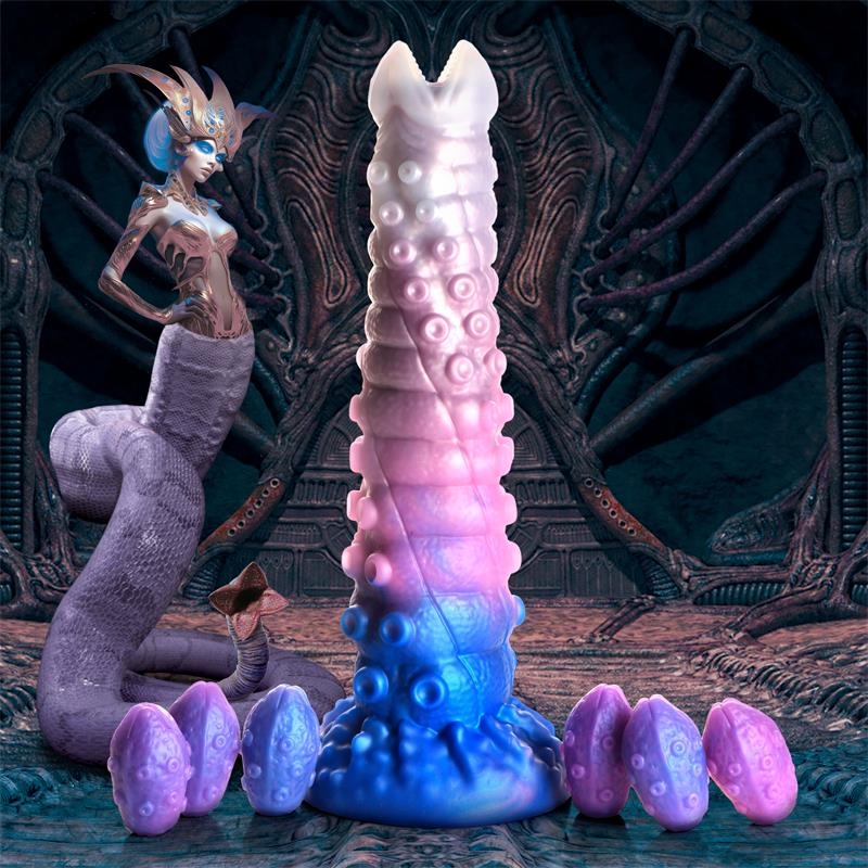 Tenta Queen Dildo Ovipositor con 6 Huevos