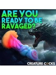 Aqua Cock Dildo Brilla en la Oscuridad Silicona