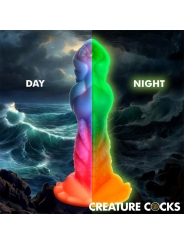 Aqua Cock Dildo Brilla en la Oscuridad Silicona