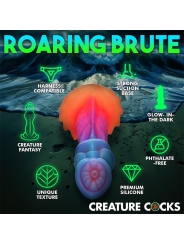 Aqua Cock Dildo Brilla en la Oscuridad Silicona