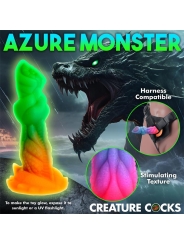 Aqua Cock Dildo Brilla en la Oscuridad Silicona