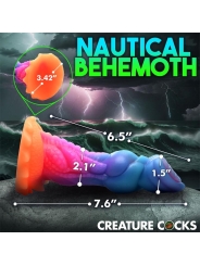 Aqua Cock Dildo Brilla en la Oscuridad Silicona