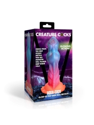 Aqua Cock Dildo Brilla en la Oscuridad Silicona