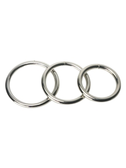 Trine Set 3 Anillos de Acero