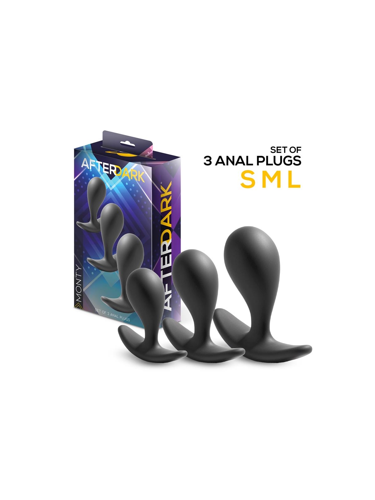 Monty Set de 3 Plugs Anales