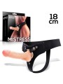 Mistress Arnes Elastico con Dildo de Silicona de 18 cm Natural