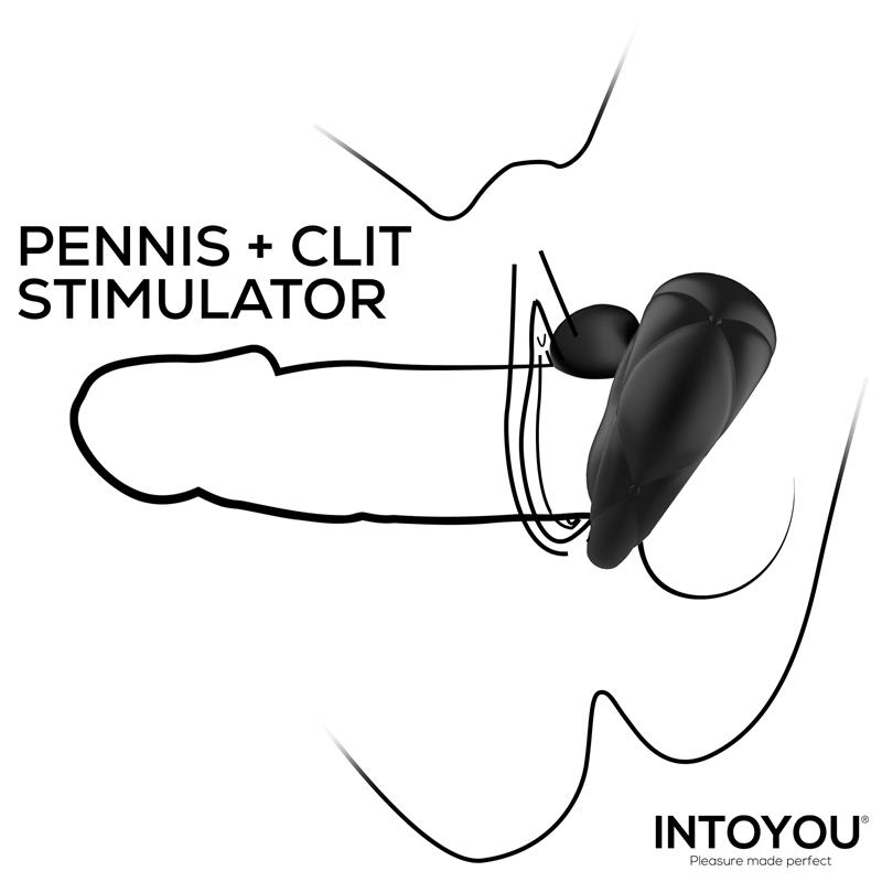 Torus Anillo Vibrador con Bola Clitoriana con Control Remoto USB