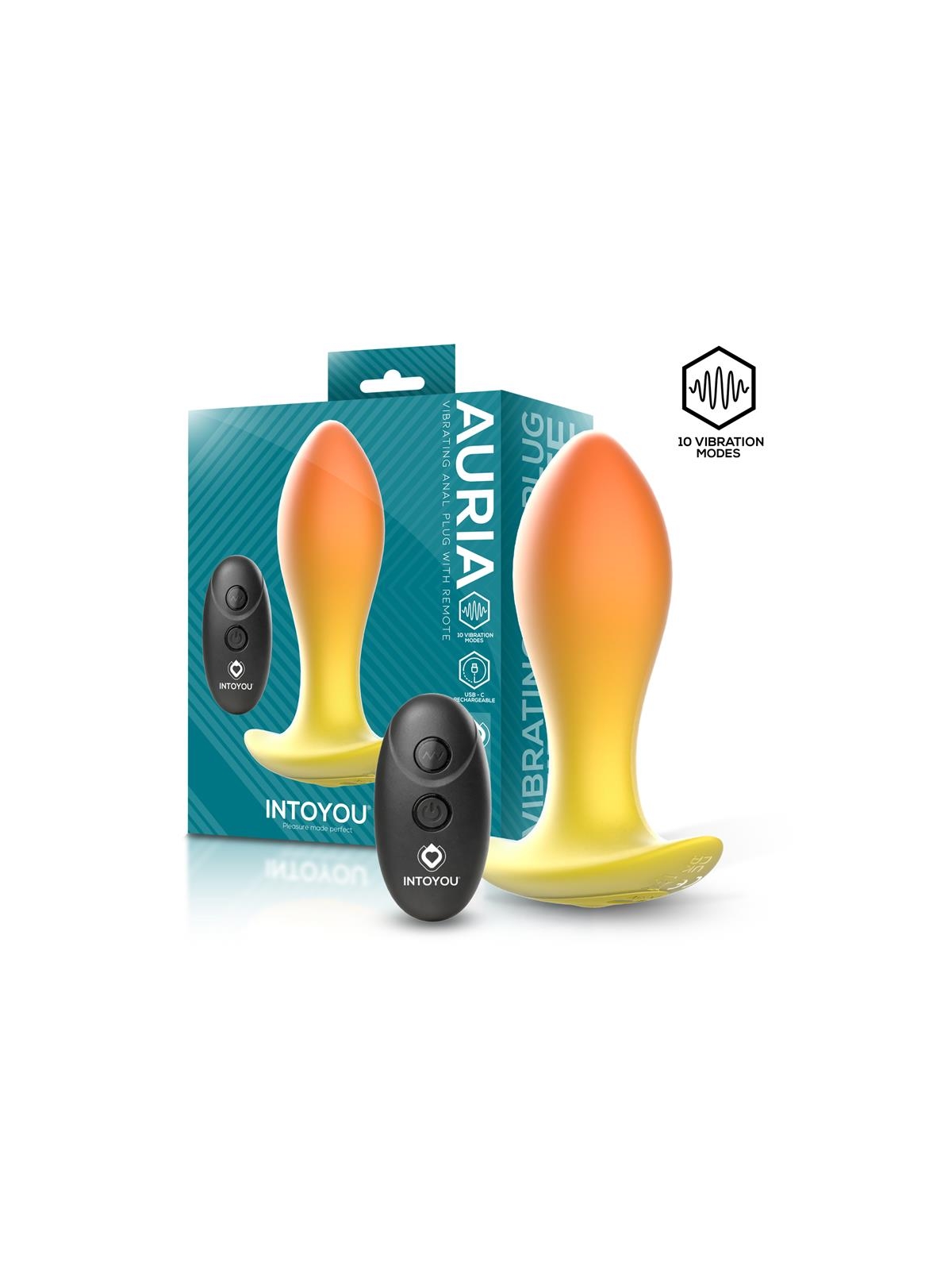 Auria Plug Anal con Vibracion y Control Remoto USB C