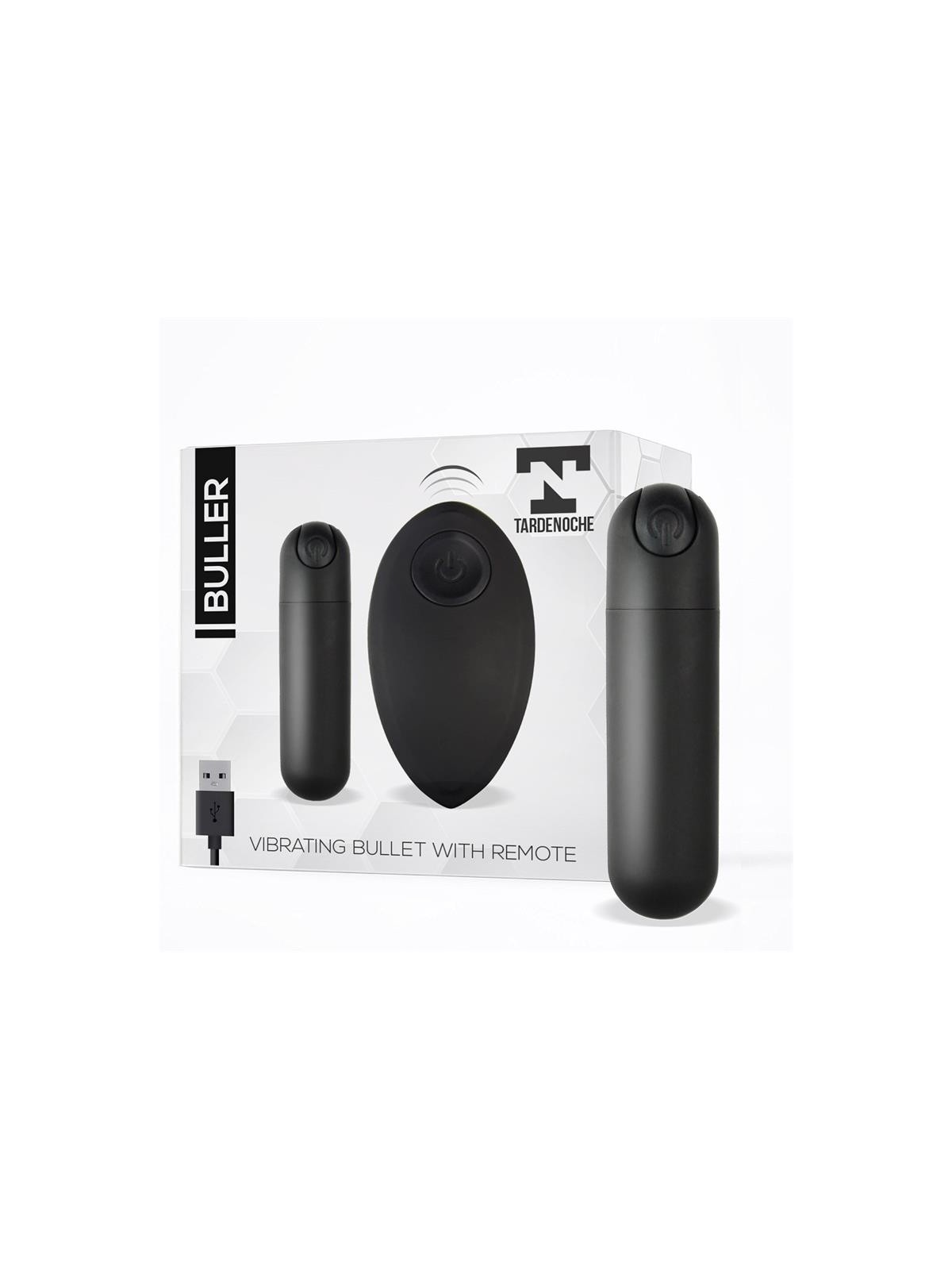 Buller Bala Vibradora Control Remoto USB Negro