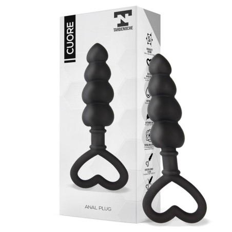 Cuore Plug Anal Silicona Negro