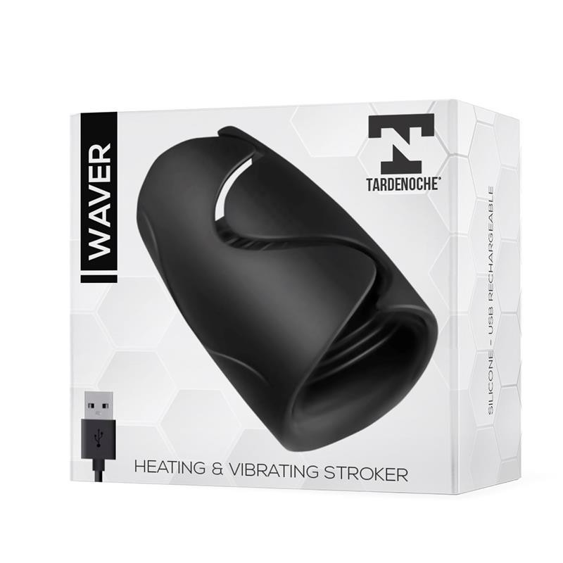 Waver Masturbador Masculino Funcion Calor y Vibracion Flexible USB Silicona