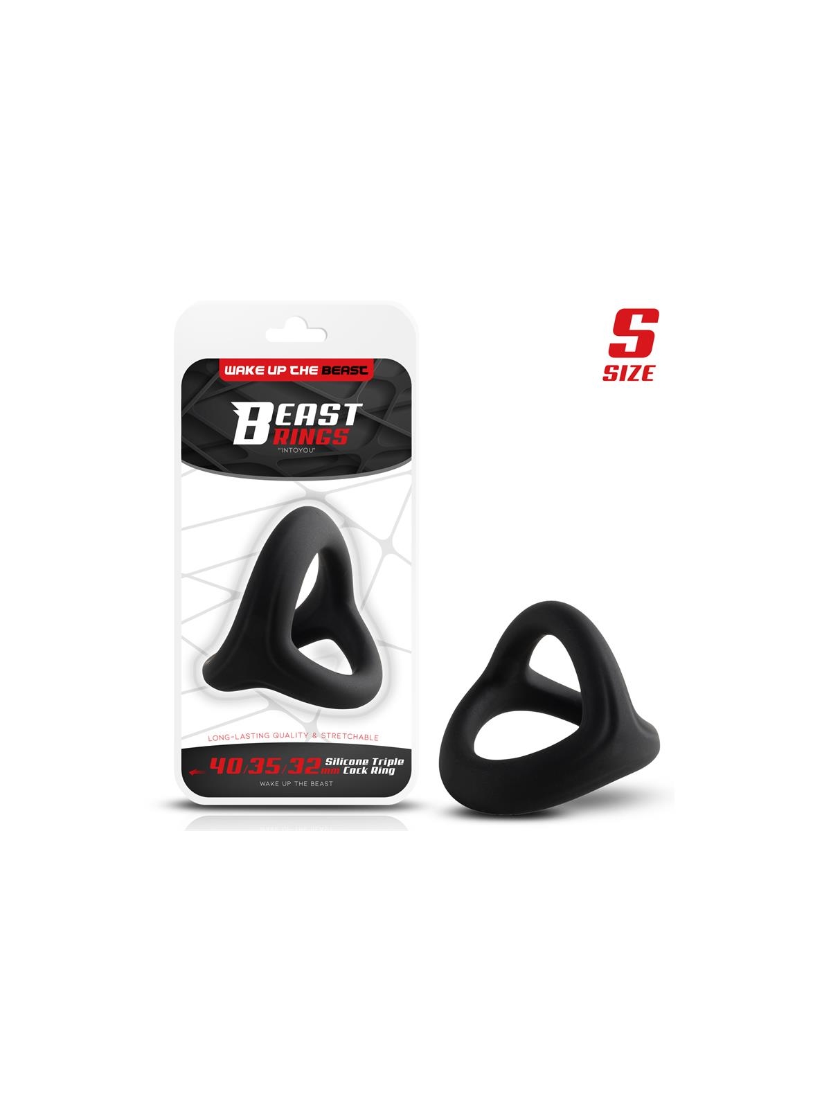 Anillo Triple Silicona Solida 40 35 32mm Talla S