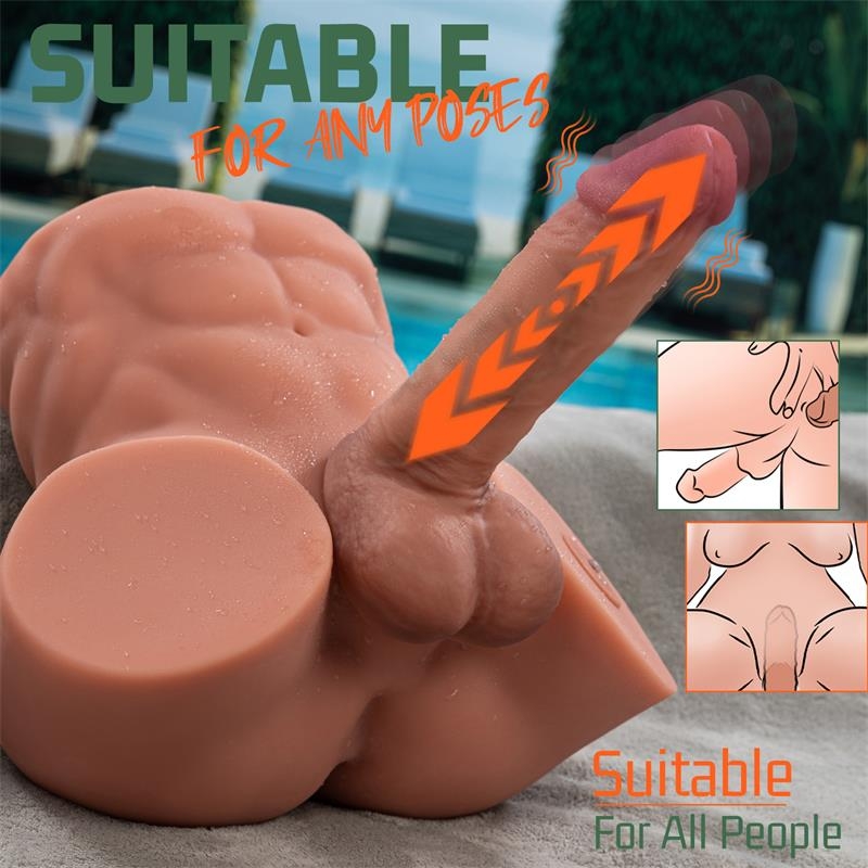 Gretel Masturbador con Thrusting y Dildo Desmontable