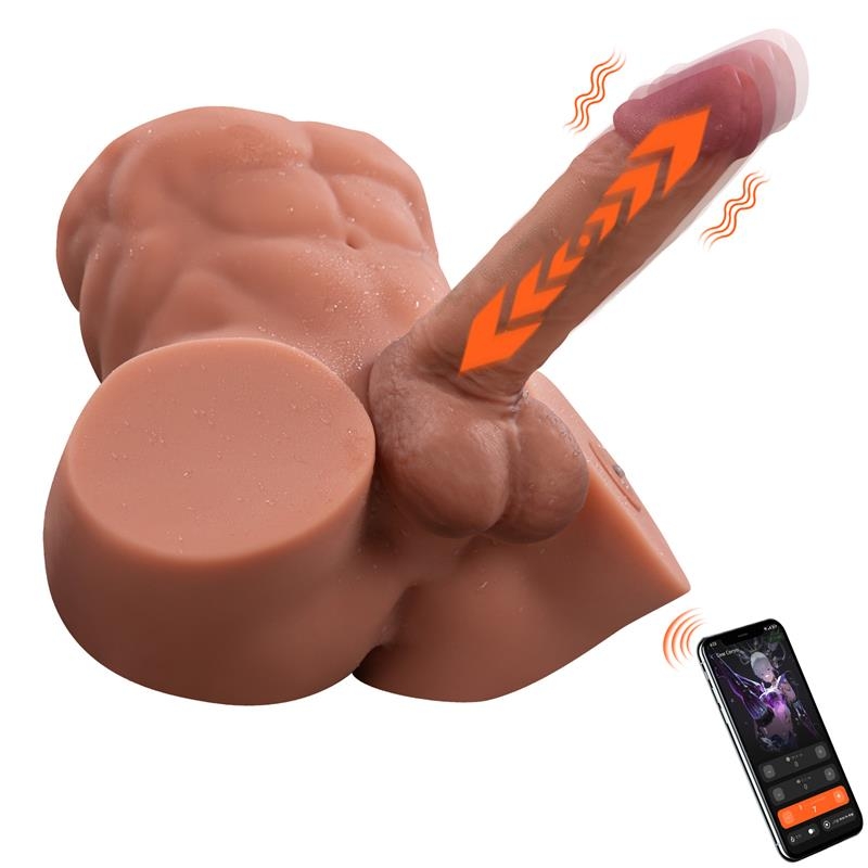Gretel Masturbador con Thrusting y Dildo Desmontable