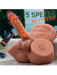 Gretel Masturbador con Thrusting y Dildo Desmontable