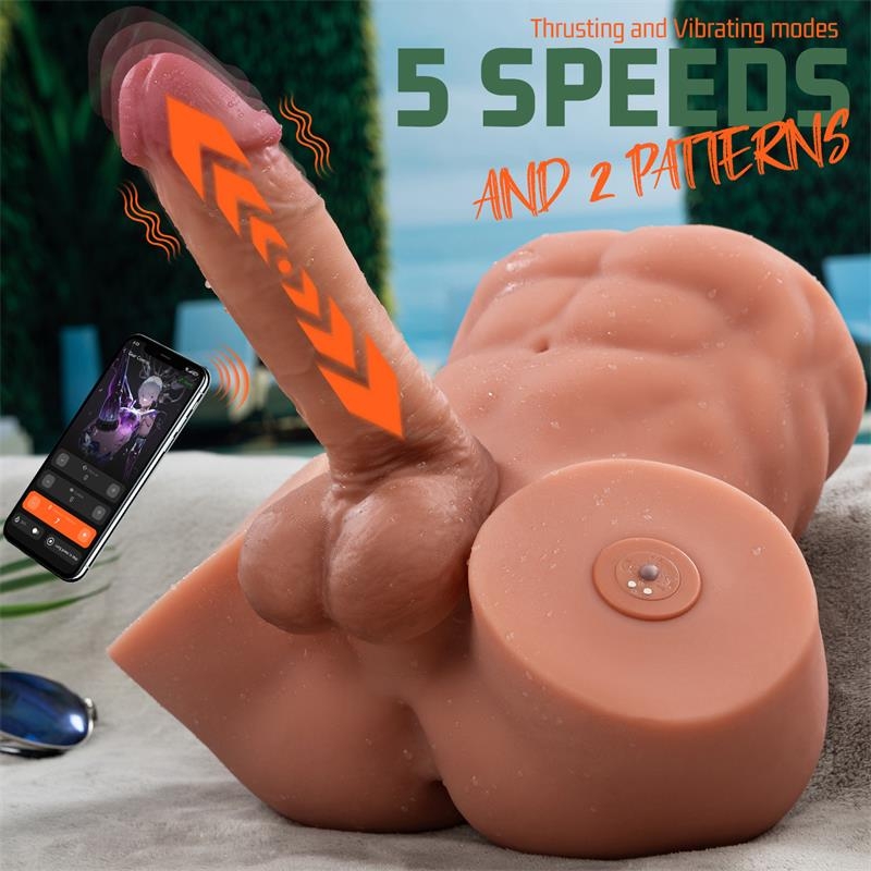 Gretel Masturbador con Thrusting y Dildo Desmontable