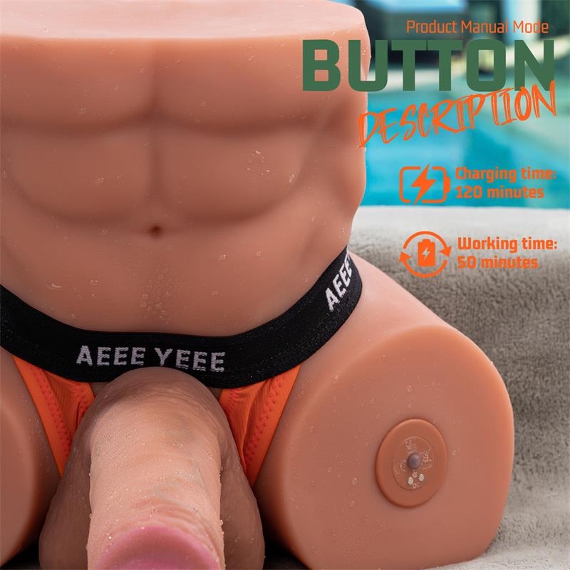 Gretel Masturbador con Thrusting y Dildo Desmontable