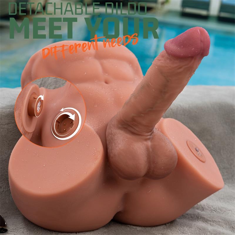 Gretel Masturbador con Thrusting y Dildo Desmontable