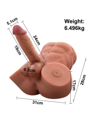 Gretel Masturbador con Thrusting y Dildo Desmontable