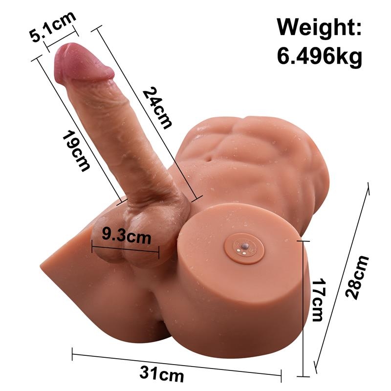 Gretel Masturbador con Thrusting y Dildo Desmontable