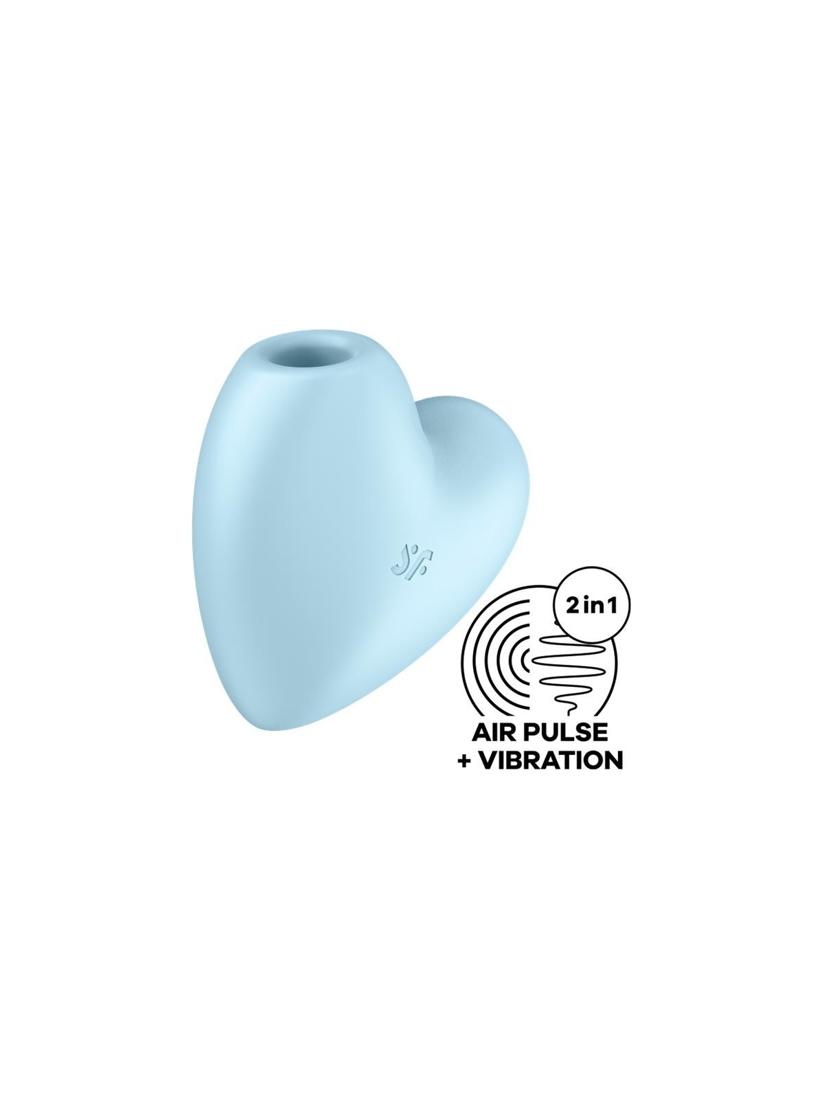 Cutie Heart Succionador de Clitoris y Vibracion Azul