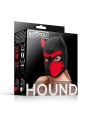 Hound Mascara de Perro Neopreno Hocico Extraible Negro Rojo Talla unica