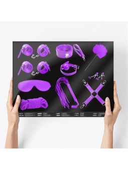 Set Bondage de 10 Piezas Purpura