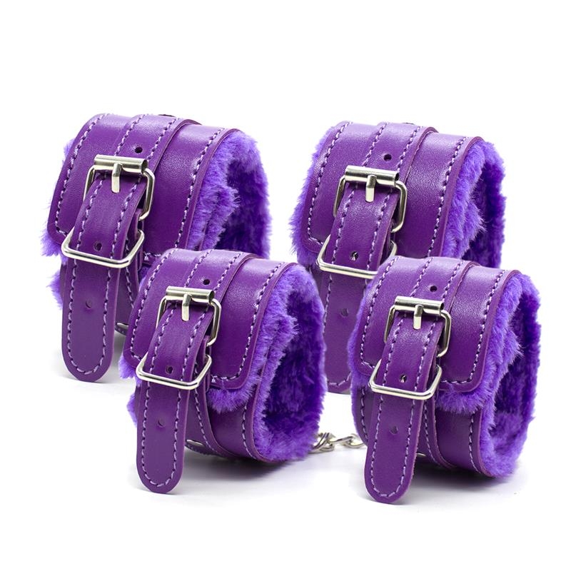 Set Bondage de 10 Piezas Purpura Set Bondage de 10 Piezas Purpura