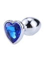 Plug Anal con Joya de Corazon Blue Sapphire Talla L