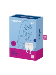 Copas Menstruales Feel Secure Transparent Pack de 2