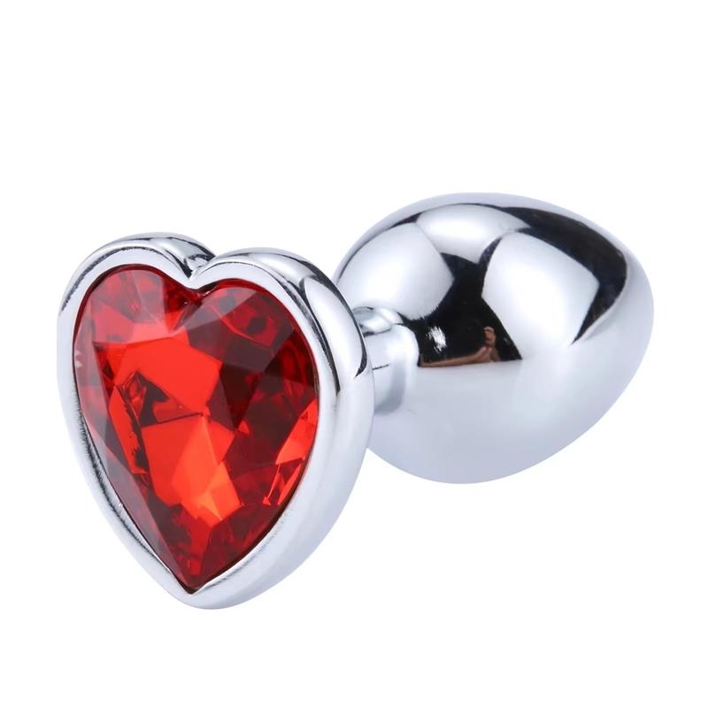 Plug anal Base Corazon Red Scarlet Talla L